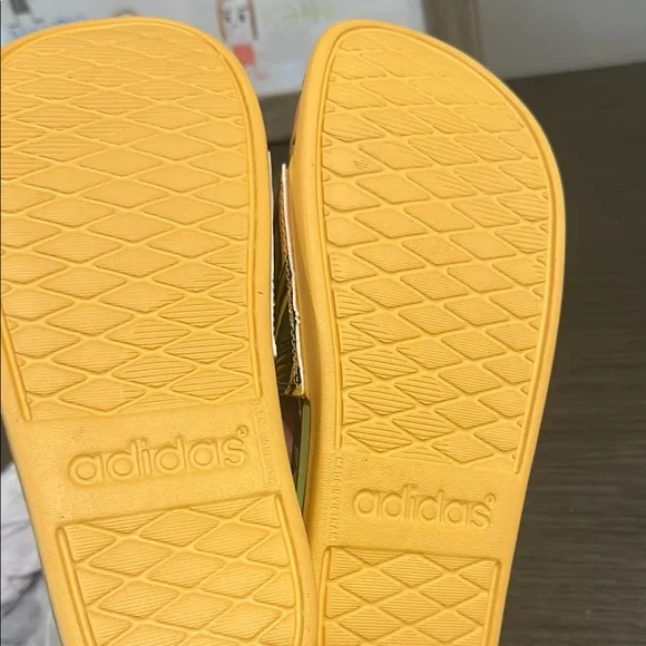 Adidas x farm rio Yellow Slide Sandals - Picture 2 of 2